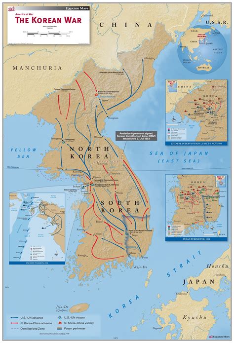 korean war map image