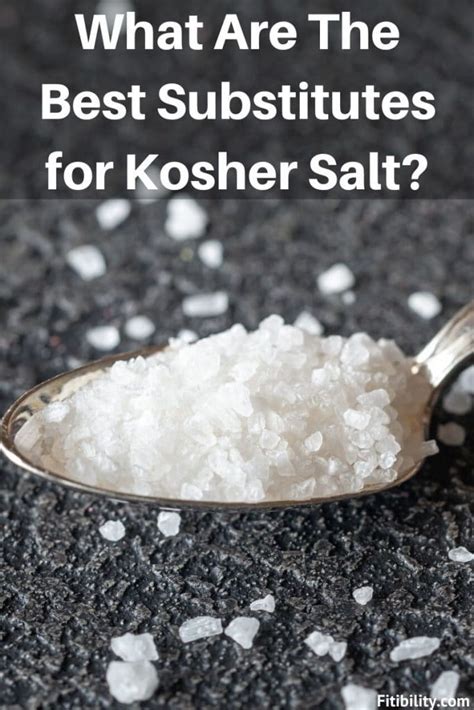 kosher salt substitute in recipes