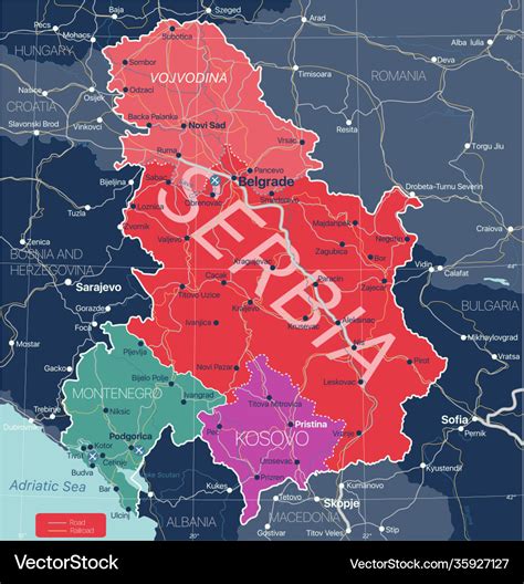 kosovo and serbia map