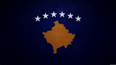kosovo flagge 4k
