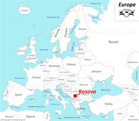 kosovo location in europe