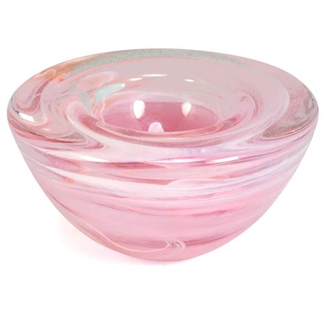 kosta boda pink bowl