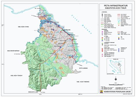 Peta Kabupaten Aceh Timur