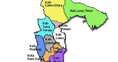 kota kabupaten sulawesi selatan