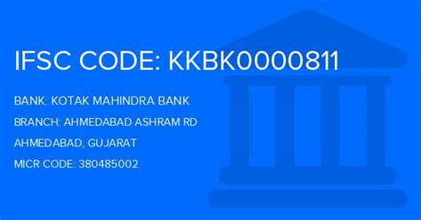 kotak bank ifsc code kkbk0000811