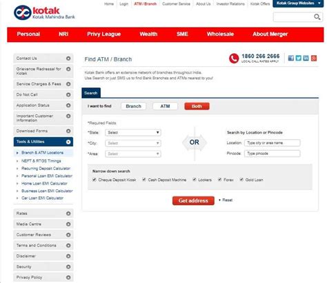 kotak bank total branches in india