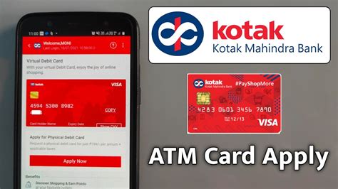 kotak mahindra bank apply for new debit card
