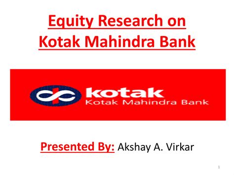 kotak mahindra bank equity research report