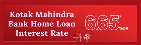 kotak mahindra bank home loan rate