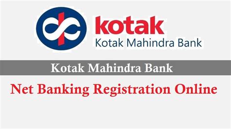 kotak mahindra bank login online registration