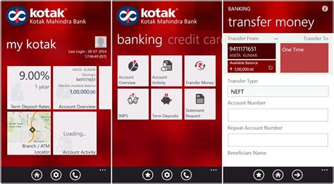 kotak mahindra bank mobile application