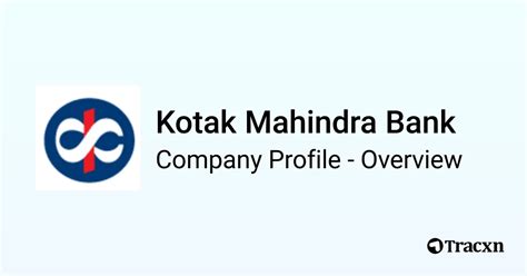 kotak mahindra bank overview