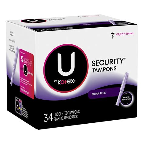 Kotex U Security Tampons Super Plus