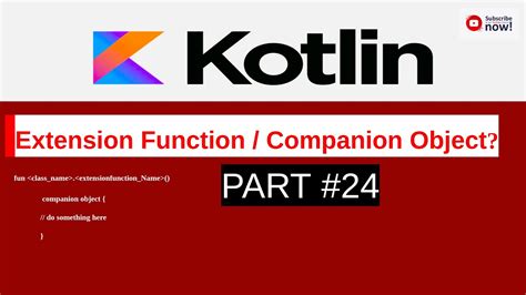 Kotlin Extension Function For Companion Object
