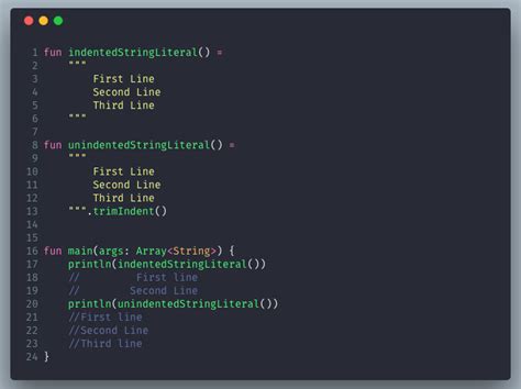 Kotlin String Lines