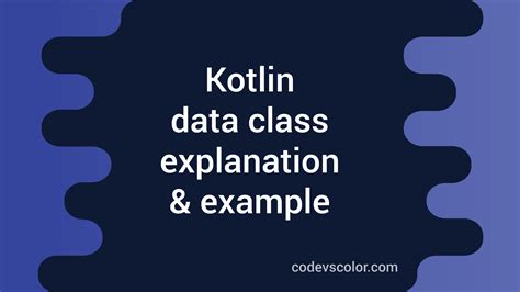 Kotlin Template Data Class