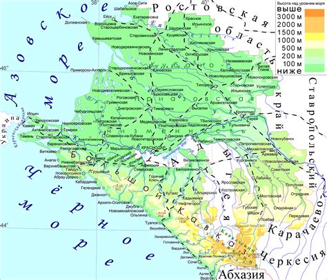 krasnodar territory russia map