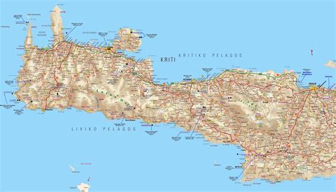 CRETA deluxe Landkarte von Chania & WestKreta
