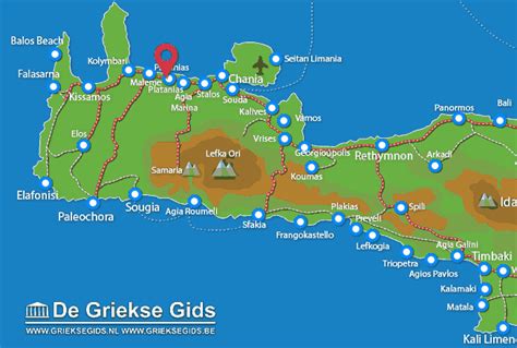 Kort Over Platanias Kreta Kort 2019