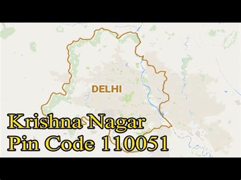 krishna nagar pin code