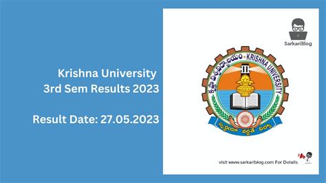 krishna university 3rd sem results