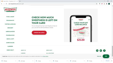krispy kreme balance checker