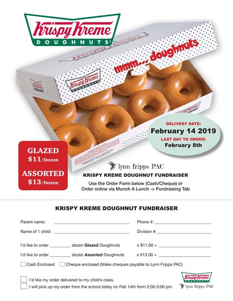 krispy kreme donut fundraiser flyer