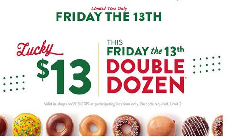 krispy kreme donuts deals for friday the 13th