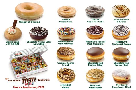 krispy kreme doughnuts types