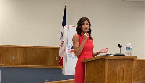 Gov. Kristi Noem resumes travels less than one month after back surgery