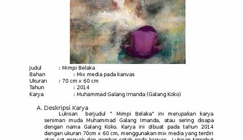 Contoh Konsep Dalam Karya Seni Rupa Nusantara Lukisan Abstrak - IMAGESEE