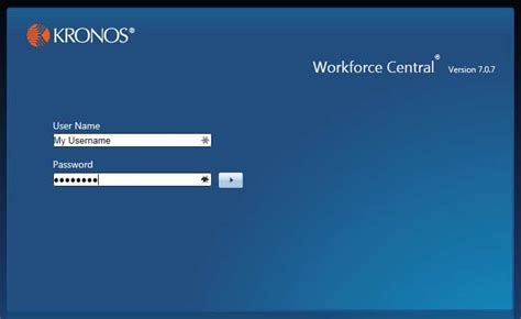 kronos ccf login password