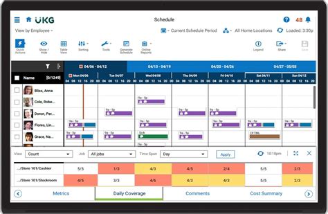 Kronos Dimensions Advanced Scheduling