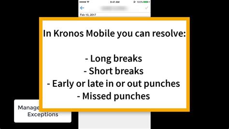 Kronos Exceptions