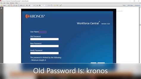 kronos website sign in