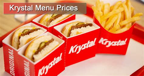 krystal burger menu prices