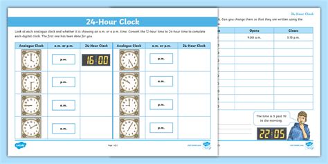 Ks2 24 Hour Clock