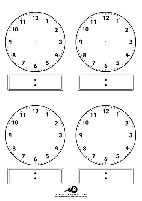 Ks2 Clock Template