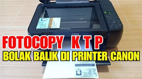 KTP Bolak-Balik Printer Canon