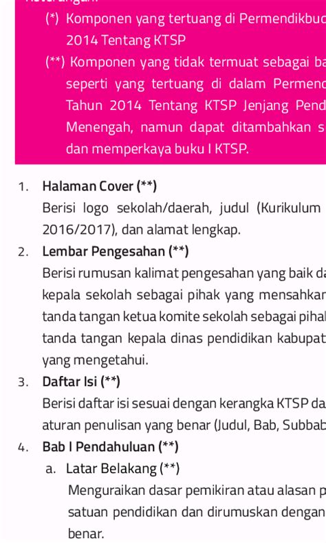 Inilah Dasar Operasional Penyusunan Ktsp Paud [Terlengkap] Caption