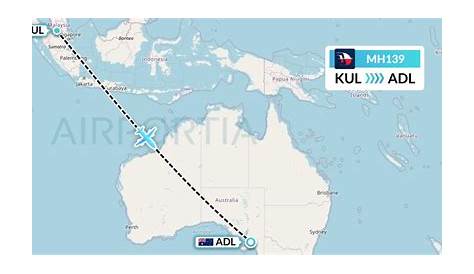 Direct (non-stop) flights from Kuala Lumpur to Adelaide - schedules