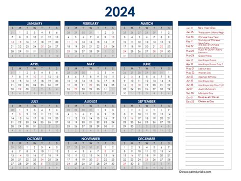 kuala lumpur calendar 2024