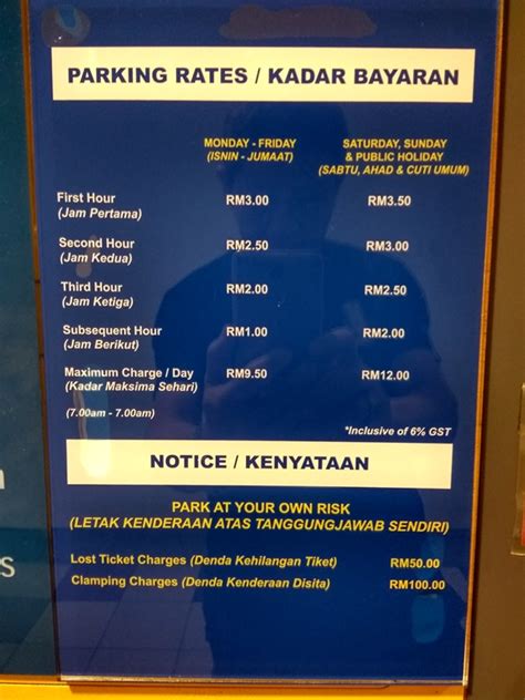 kuala lumpur parking rate