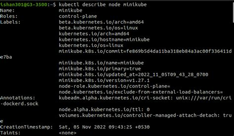 Kubectl Describe Node