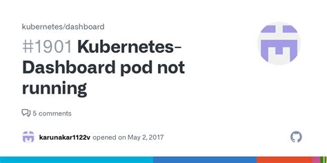 Kubernetes Dashboard Pod Not Running