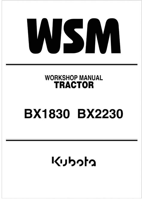 📢 Unlock Peak Performance: 5 Wiring Tips from Kubota BX2230 Service Manual