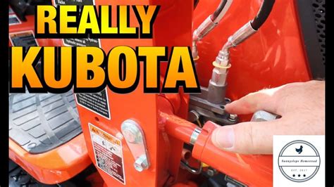 Kubota Backhoe Hydraulic Problems