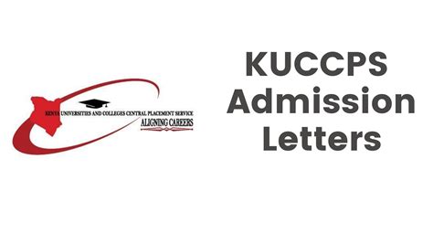 kuccps student admission letters