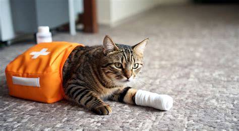 kucing terluka