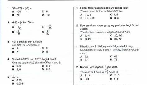 Kuiz Math | PDF